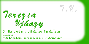 terezia ujhazy business card
